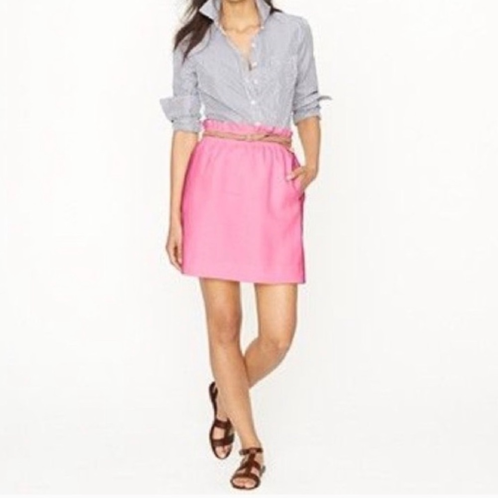 JCrew skirt with ruffles and pockets